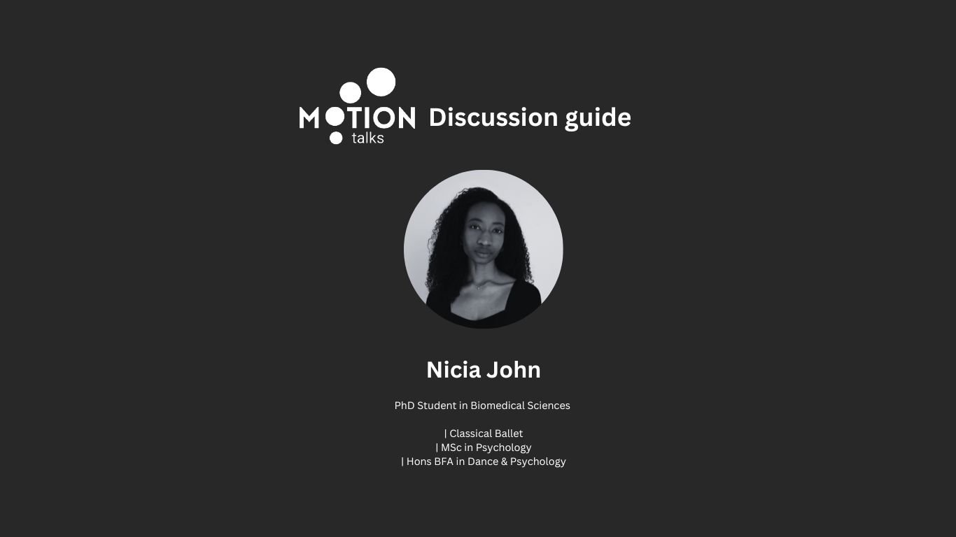 MOTION Talks Art Science Discussion Event, Nicia John